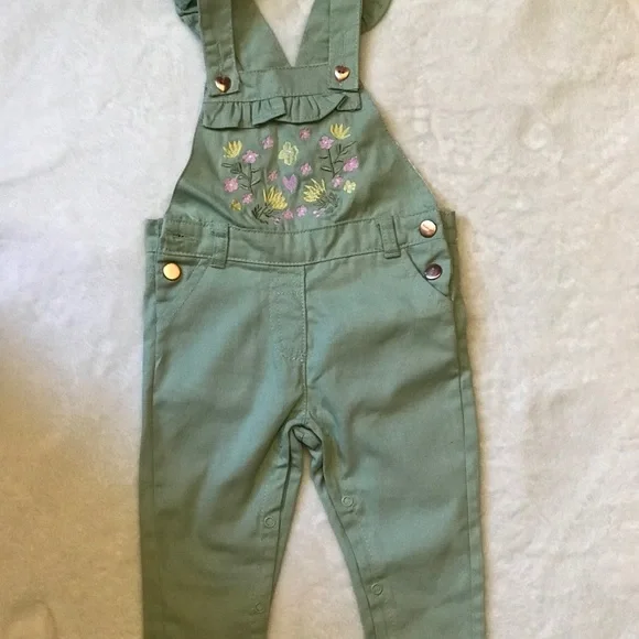 Girl’s Toddler Cute Outfit Matching Set, Green Purple Size 18M New Without Tags - Picture 2 of 8